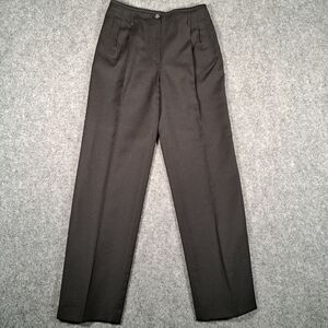 Vtg Harve Benard Black Wool Pants Sz 4 Lined Straight Leg 28 X 30 Office Classic